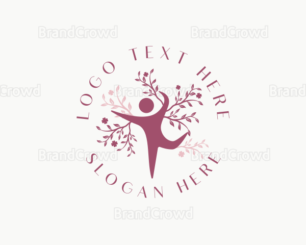 Woman Yoga Tree Logo