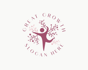 Human Yoga Wellness logo design