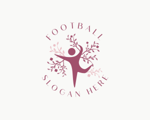 Tree - Woman Yoga Tree logo design