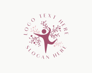 Woman Yoga Tree Logo