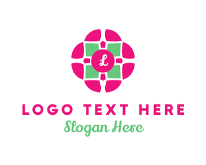 Flower Boutique Tile logo design