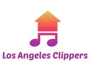 Sample - Musical Note House logo design
