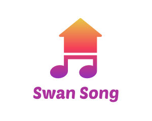 Musical Note House logo design