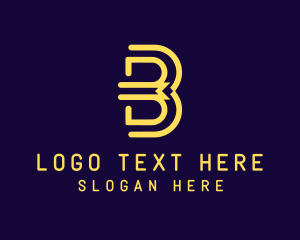 Bookstore - Simple Bookmark Letter B logo design