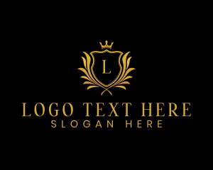 Luxurious - Royal Crown Crest logo design