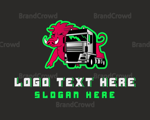 Wild Boar Truck Logo