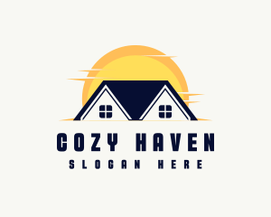 Residence - House Residence Roofing logo design