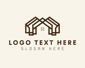 Subdivision - Real Estate House Roofing logo design