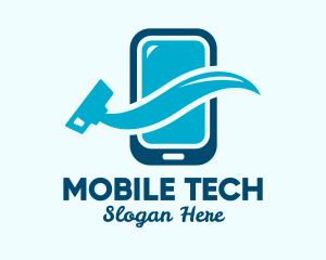 Mobile Phone Cleaner  logo design