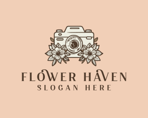 Camera Flower Photography logo design