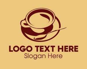 Coffee - Teaspoon Cup & Saucer logo design