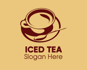 Teaspoon Cup & Saucer logo design