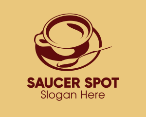 Saucer - Teaspoon Cup & Saucer logo design