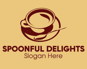 Teaspoon Cup & Saucer logo design