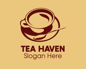 Teaspoon Cup & Saucer logo design