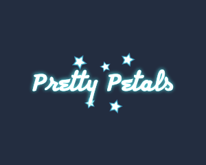 Glamorous Neon Star logo design