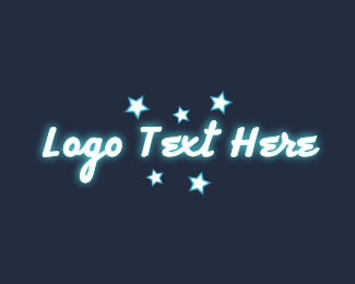Glamorous Glowing Wordmark  Logo