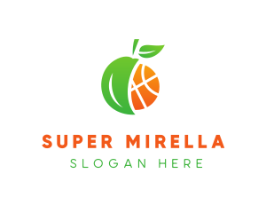 Market - Apple Fruit Basketball logo design