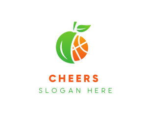 Team - Apple Fruit Basketball logo design