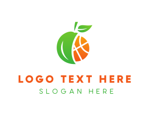 Fruit Stand - Apple Fruit Basketball logo design