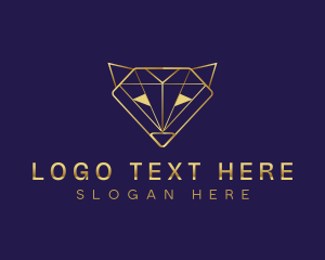 Polygonal - Fox Jewelry Diamond logo design