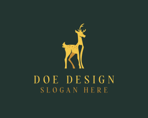 Doe - Deer Animal Wildlife logo design