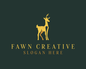 Deer Animal Wildlife logo design