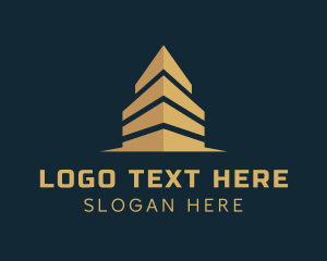 Architectural - Gold Tower Real Estate logo design