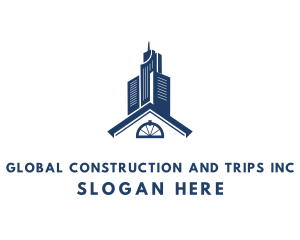 Skyscraper - Apartment Building Property logo design