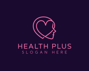 Mental Health Heart logo design