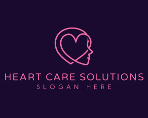 Mental Health Heart logo design