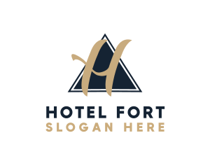 Fancy Restaurant Resort logo design