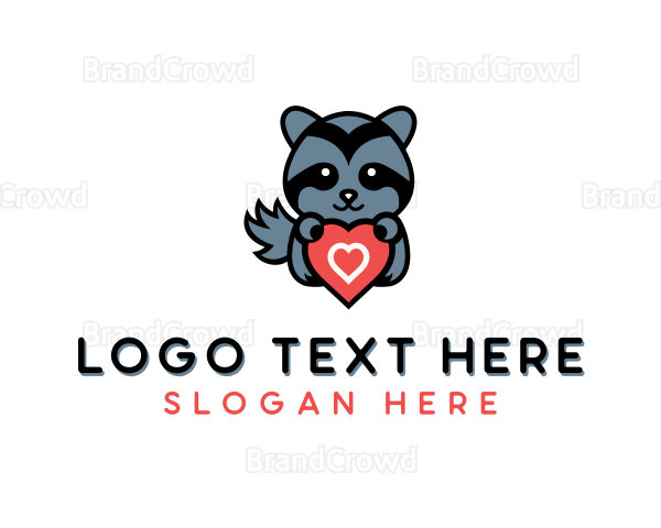 Raccoon Heart Zoo Logo