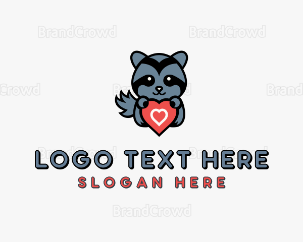 Raccoon Hug Zoo Logo