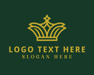 Pageant - Golden Cross Crown logo design