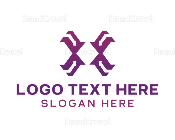 Modern Violet X Logo