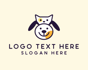 Pet Groom - Dog Cat Pet Veterinary logo design