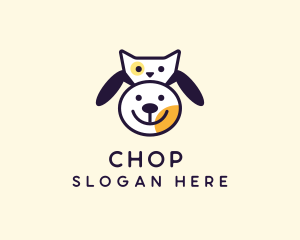 Dog Cat Pet Veterinary Logo