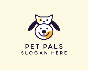 Dog Cat Pet Veterinary logo design