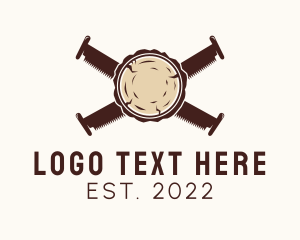 Wood Saw - Lumber Jack Wood Saw logo design