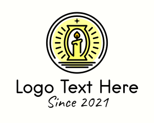 Parish - Religious Candle Light logo design