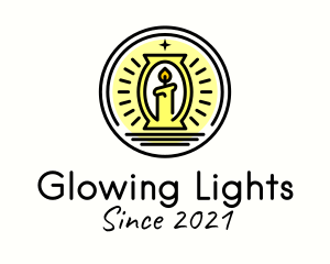 Religious Candle Light  logo design