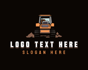 Mechanical - Industrial Quarry Excavator logo design