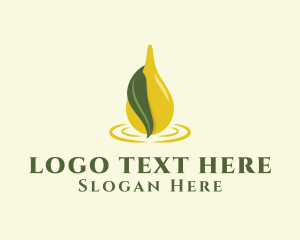 Premium Elegant - Nature Oil Drop logo design