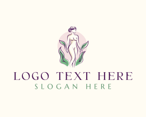 Herbal - Woman Body Spa logo design