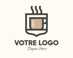 Hot Coffee Shield Logo