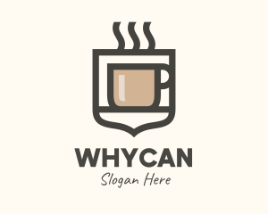 Hot Coffee Shield Logo