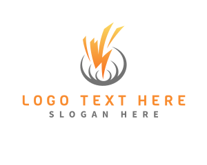 Electronic - Lightning Electric Energy logo design