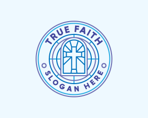 Belief - Christian Chapel Cross logo design