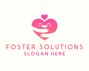 Foster - Happy Heart Love logo design